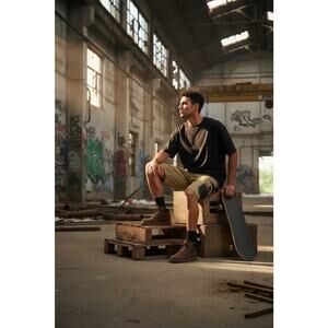 Mens Flx & Move™ 4-Way Stretch Zip Cargo Work Shorts Bisley BSHC1130